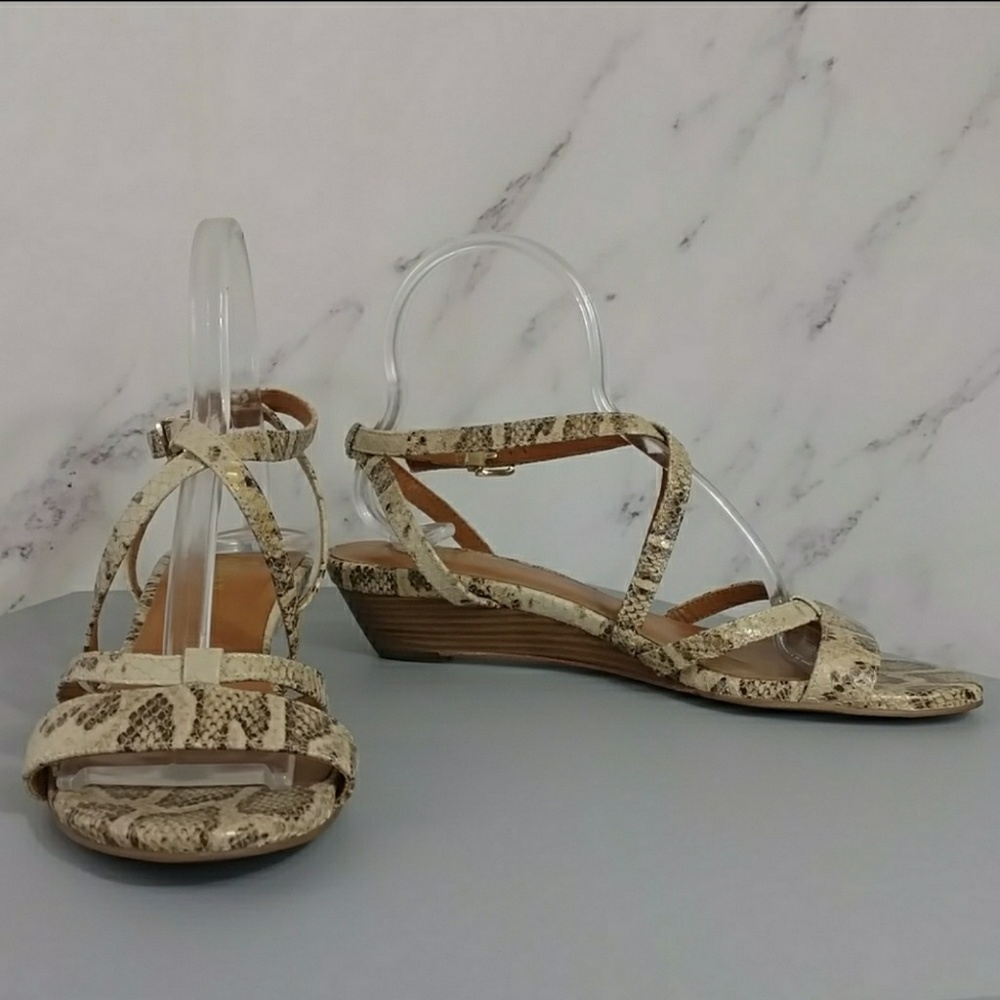 Snakeskin Print Strappy Sandals Cole Haan …
